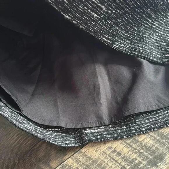 LOFT Black and Gray Mini Skirt - Picture 3 of 5